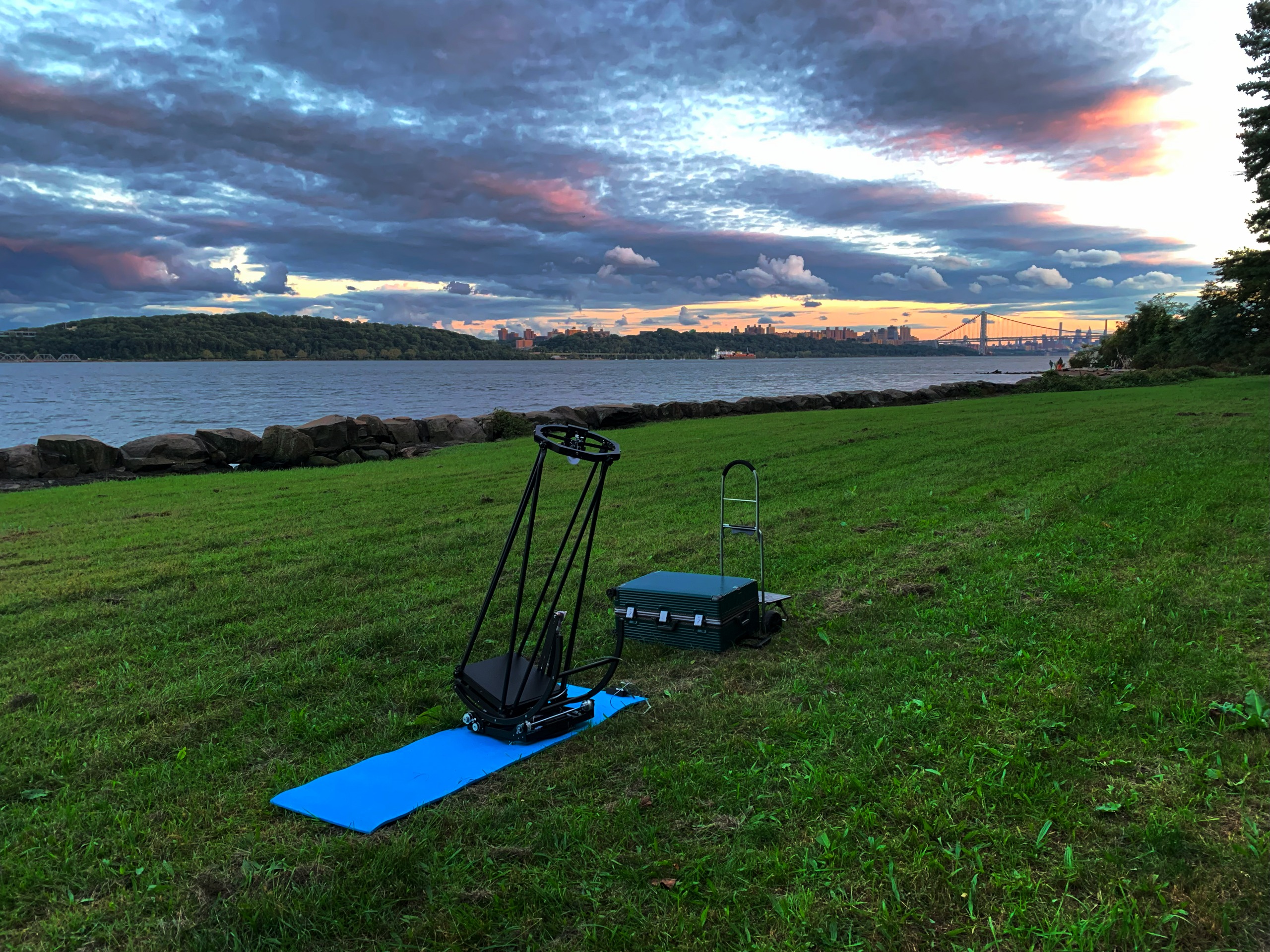 UP12g telescope packed for transport
