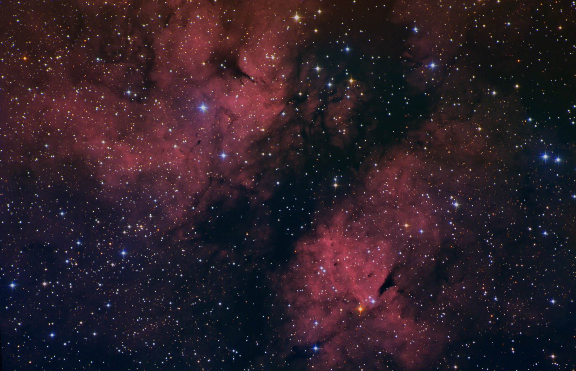 Butterfly Nebula captured with HNA optics
