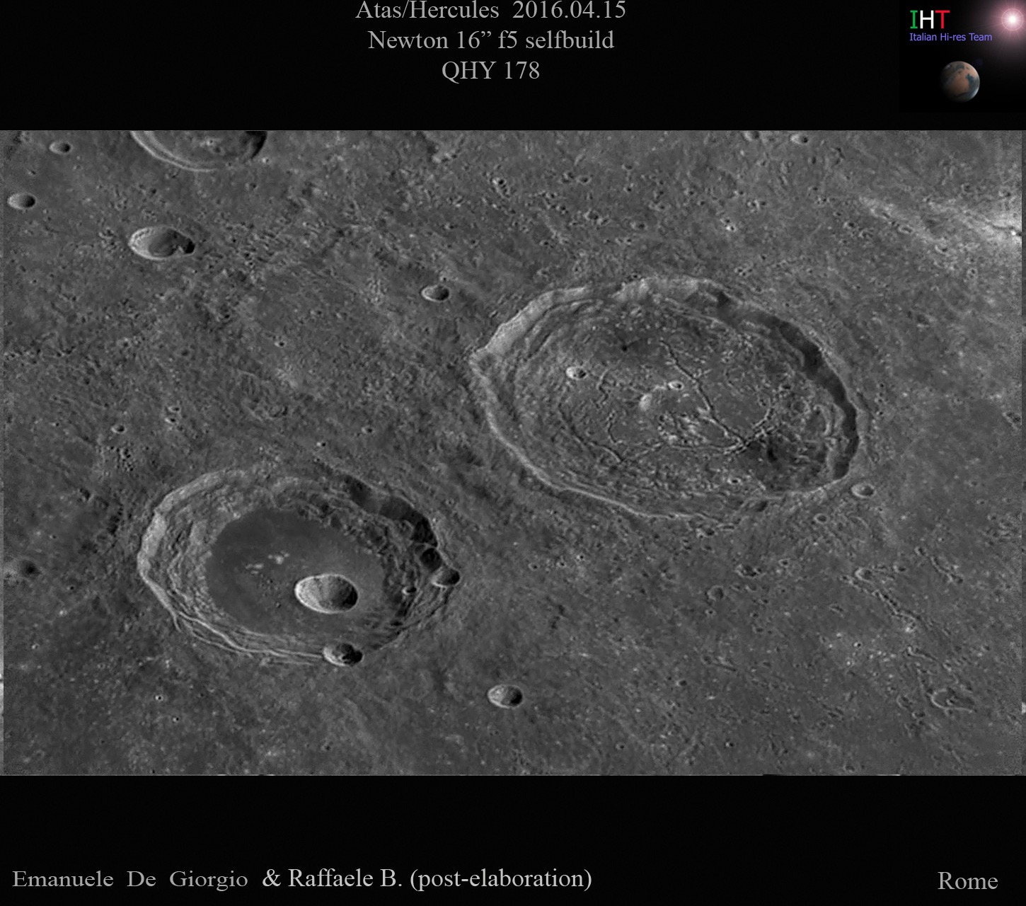 Star cluster image taken with 16-inch sandwich mirror