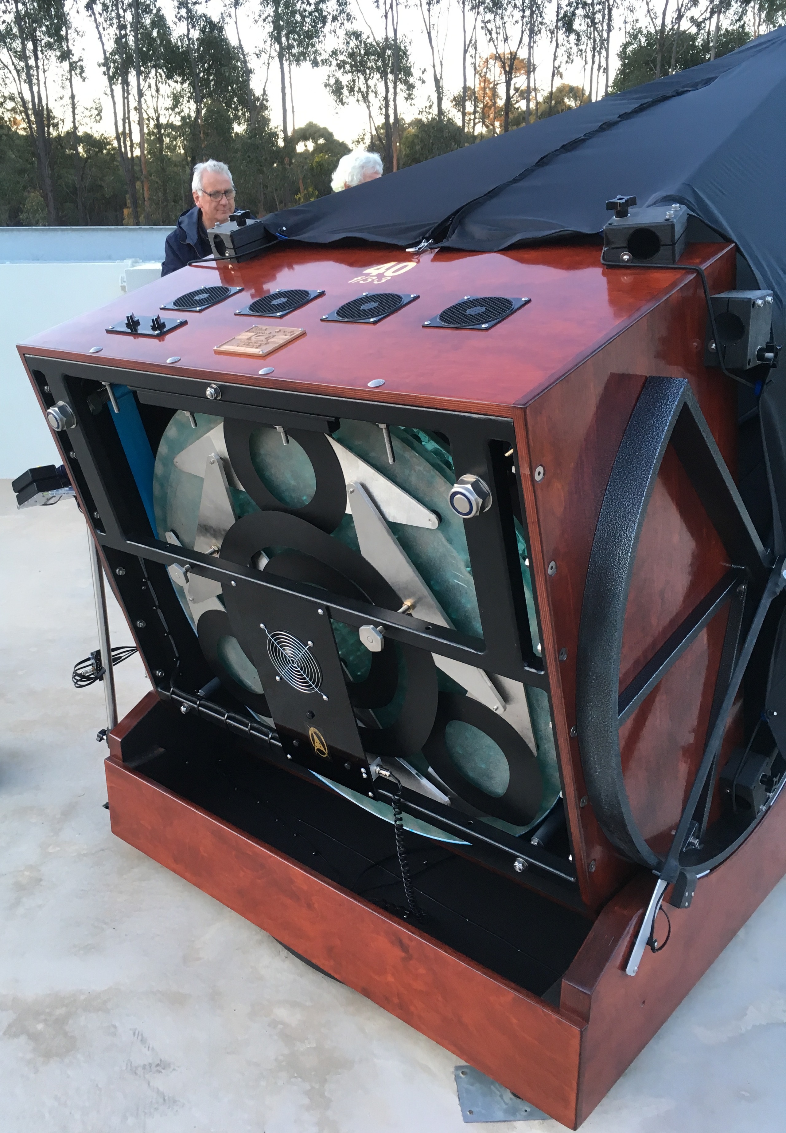 40-inch mirror telescope under the stars