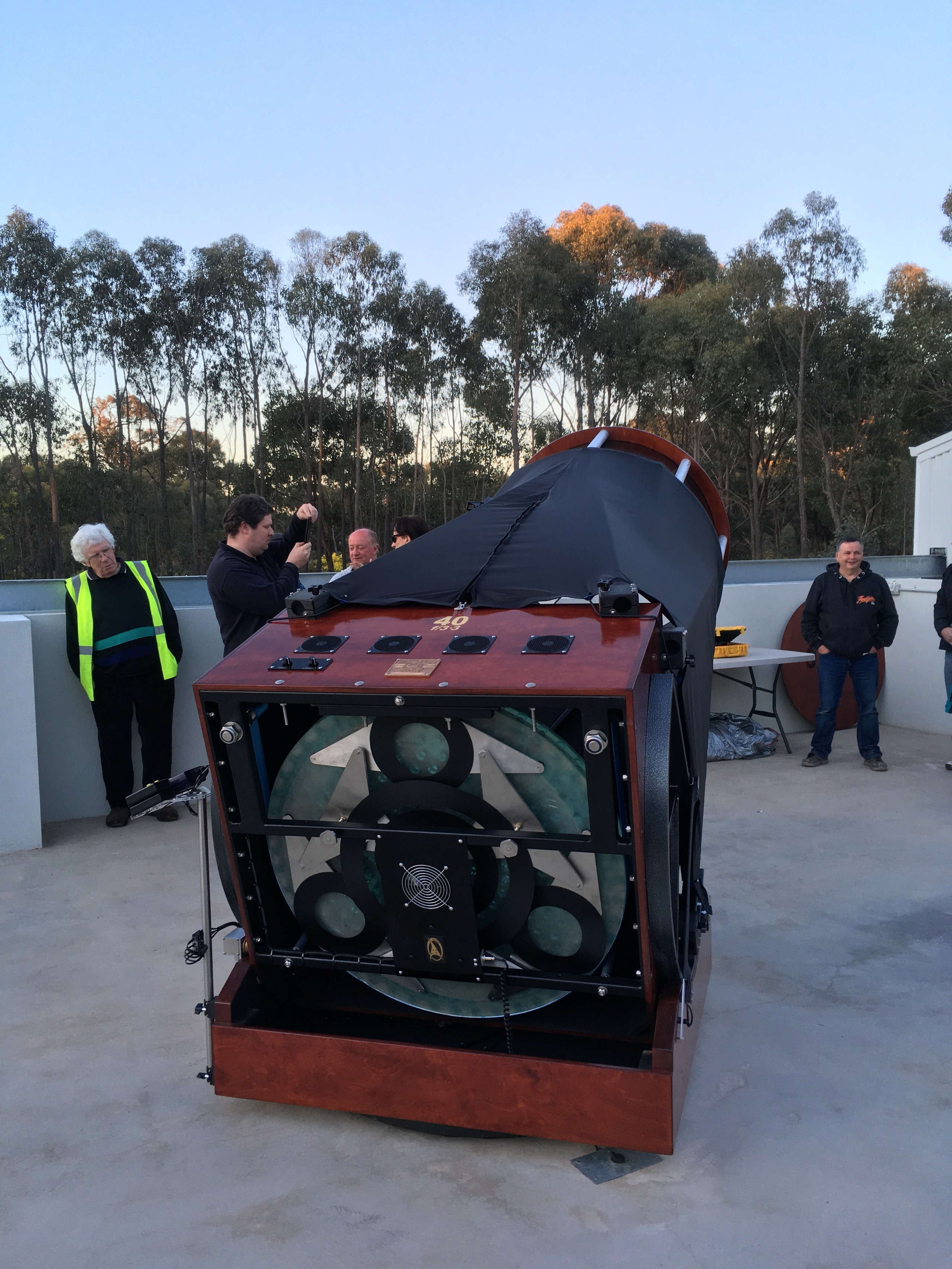40-inch mirror telescope observing session