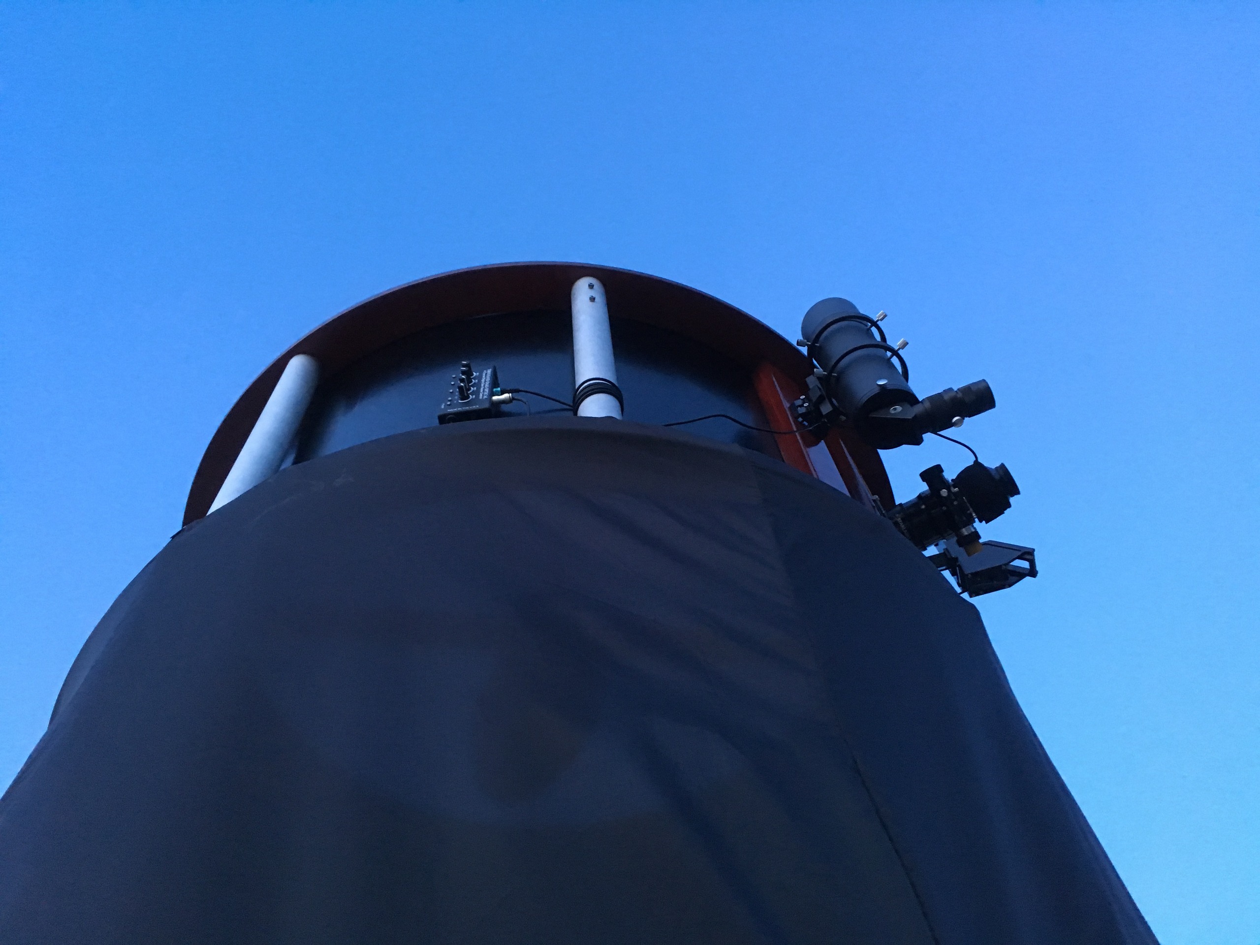 40-inch mirror telescope close-up